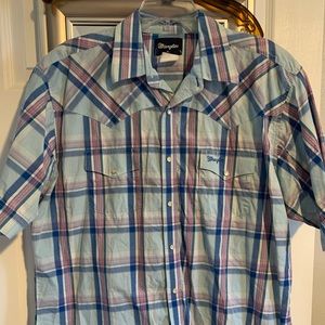 Wrangler western pearl snap
